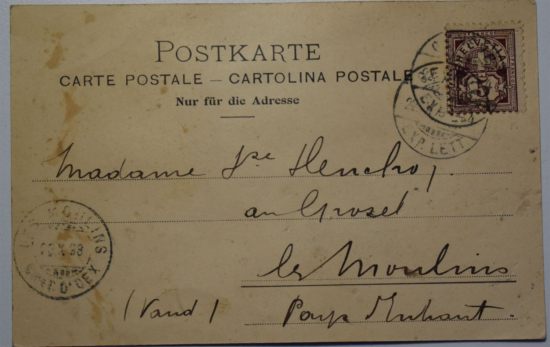 Cartoline postali: Cartes correspondances anciennes – Usato da Petit-Lancy venduto da Pimose 4