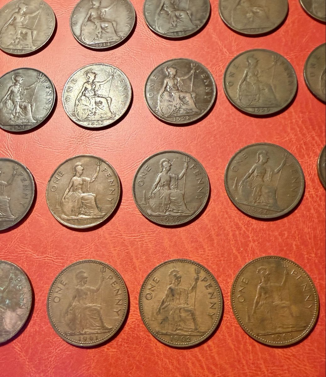 Alle Münzen: Collection de 46 Penny, Angleterre, dès 1875 – Gebraucht aus St-Maurice von SPEKER 9
