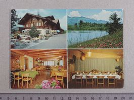 Diemtigen, Werbefaltkarte mit Rechnung, Hotel Rest. Bergli