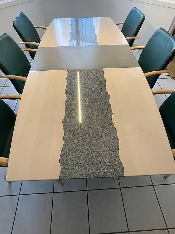 Set di tavolo e panche: Auszugtisch mit 6 Stühlen – Usato da Schötz venduto da MLH02 1
