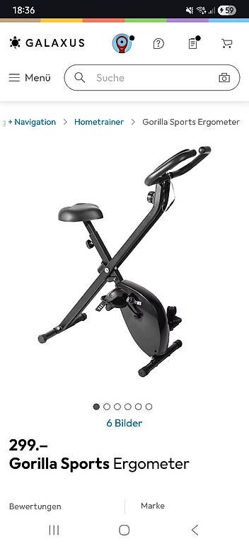 Hometrainer: Gorilla X Frame Ergometer klappbar neu! – Neu (gemäss Beschreibung) aus Dietikon von Stu_v9mz 4
