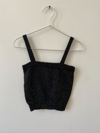 Vintage knitted crop top, XS/S