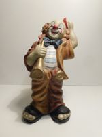 Kasse Clown Geldkasse Keramik Gips Geldkasse Sparkasse 30 cm