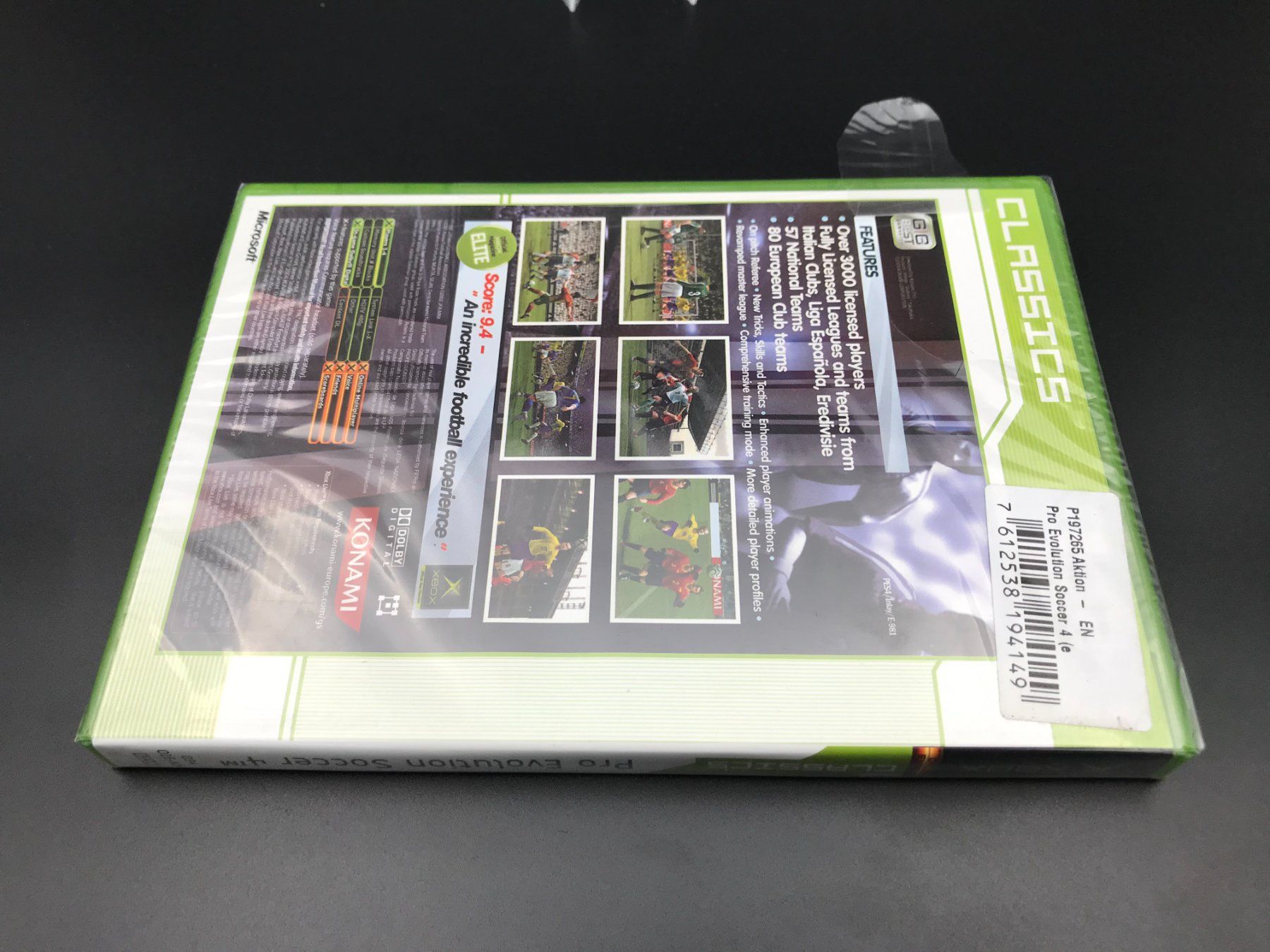 Microsoft Giochi: Pro Evolution Soccer 4 Xbox Sealed EN/UK – Nuovo e nell'imballaggio originale da Hagendorn venduto da Pokecollectorch 7
