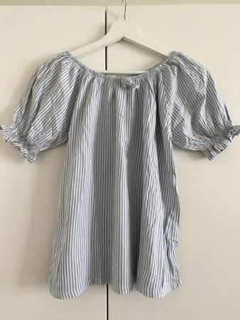 Colin's Bluse, Grösse XS, hellblau weiss gestreift