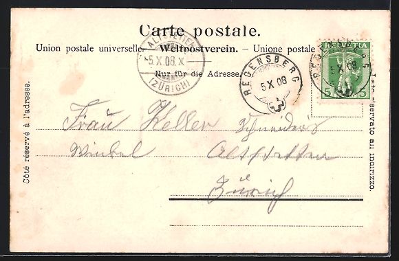 Cartes postales: AK Regensberg, Otspanorama, 1908 – D'occasion à Berlin par bartko-reher 1
