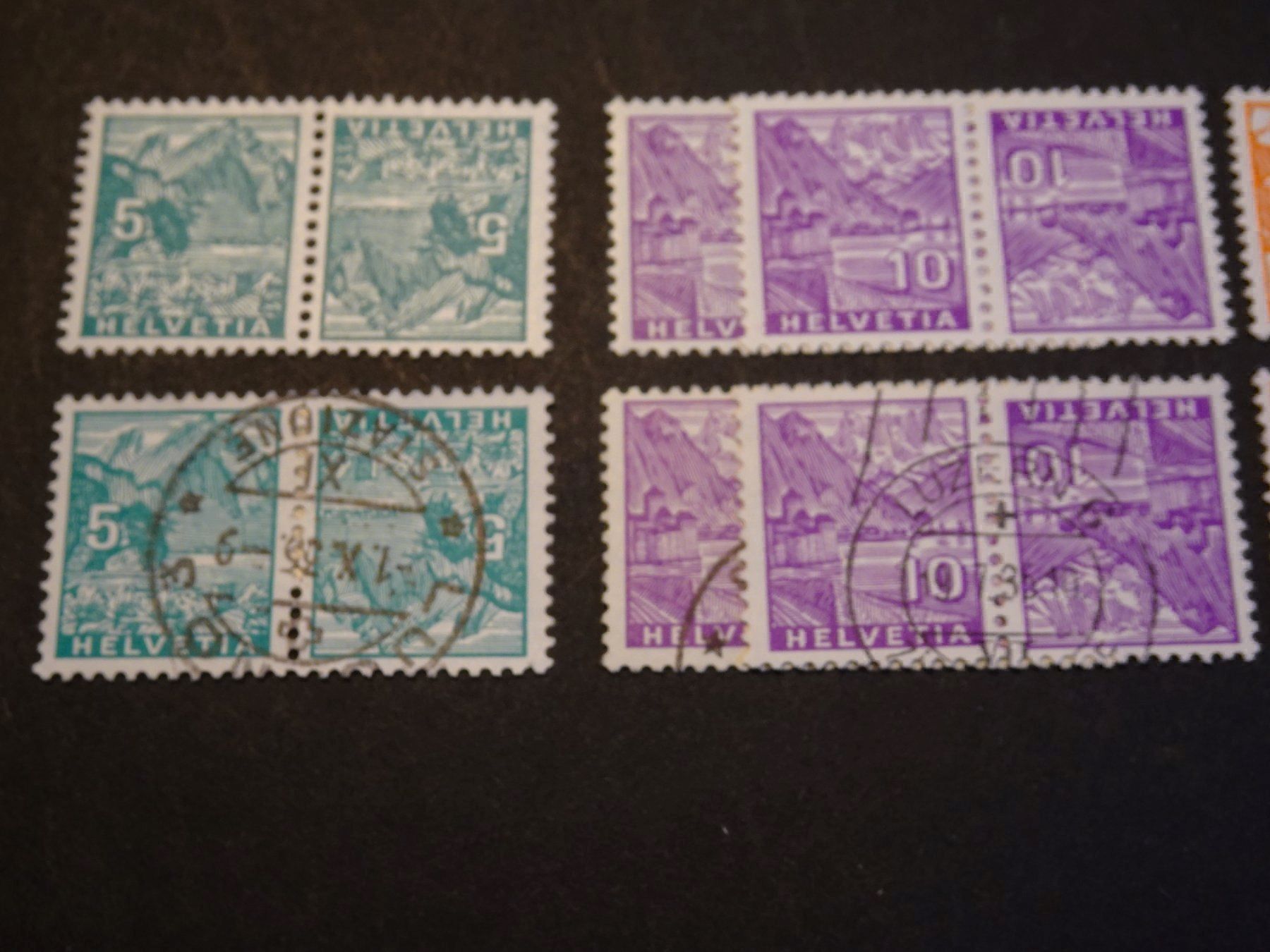 Alle Briefmarken: KEHRDRUCK POSTFRISCH UND GESTEMPELT SATZ – Gebraucht aus Eschenbach SG von eDaisy 1
