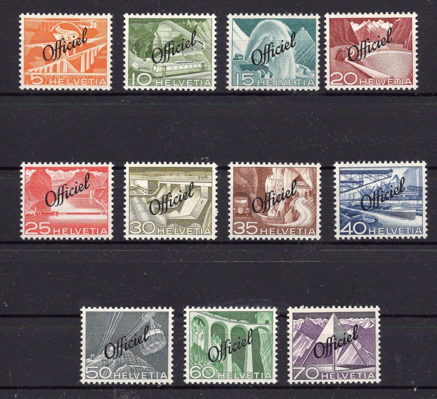 Tutti i francobolli: R2178  /  Timbres de service techniques et paysages 1950 – Usato da Ste-Croix venduto da MONT-TAGNAC