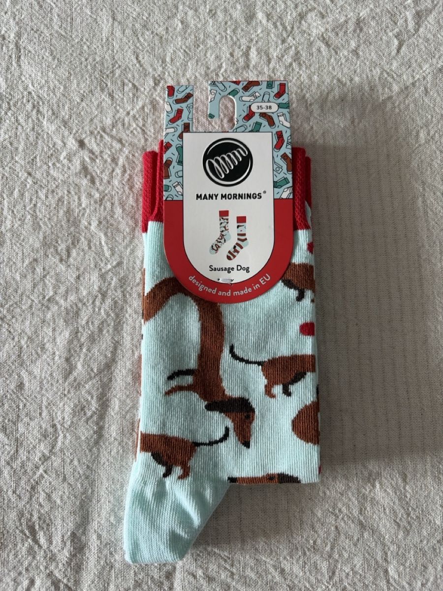 Socken: Many Mornings Sausage Dog Socken – Neu und originalverpackt aus Maienfeld von saoma123