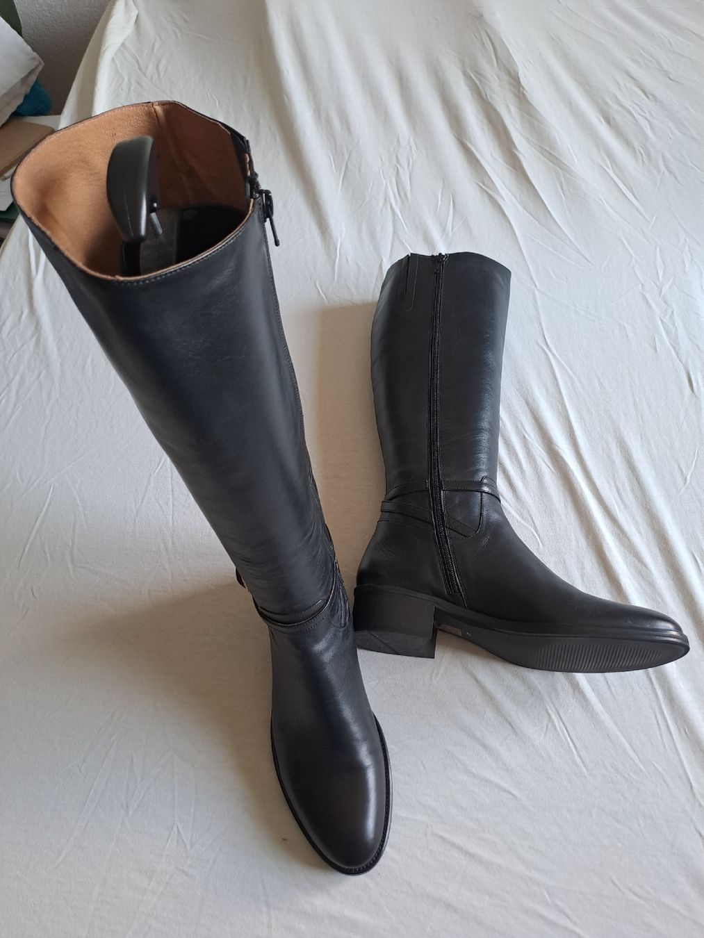 Scarpe da donna: Bottes en cuir noir - Taille 41 – Nuovo (secondo la descrizione) da Gryon venduto da rod_9kpn 4