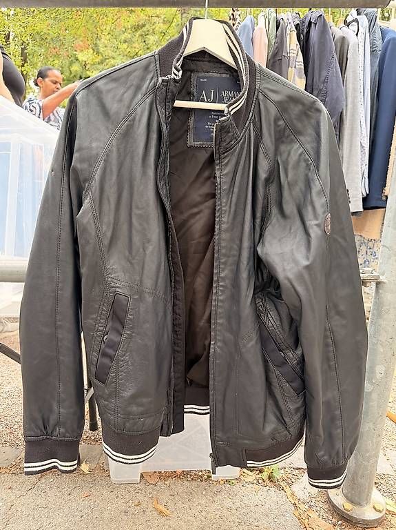 Giacche: Armani Jeans Lederjacke Herren  – Usato da Allschwil venduto da Hamimi 1