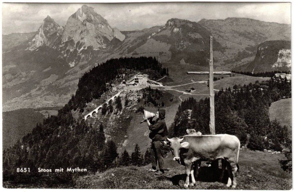 Cartes postales: Stoos - Standseilbahn mit Mythen – D'occasion à Binningen par Mountainrider