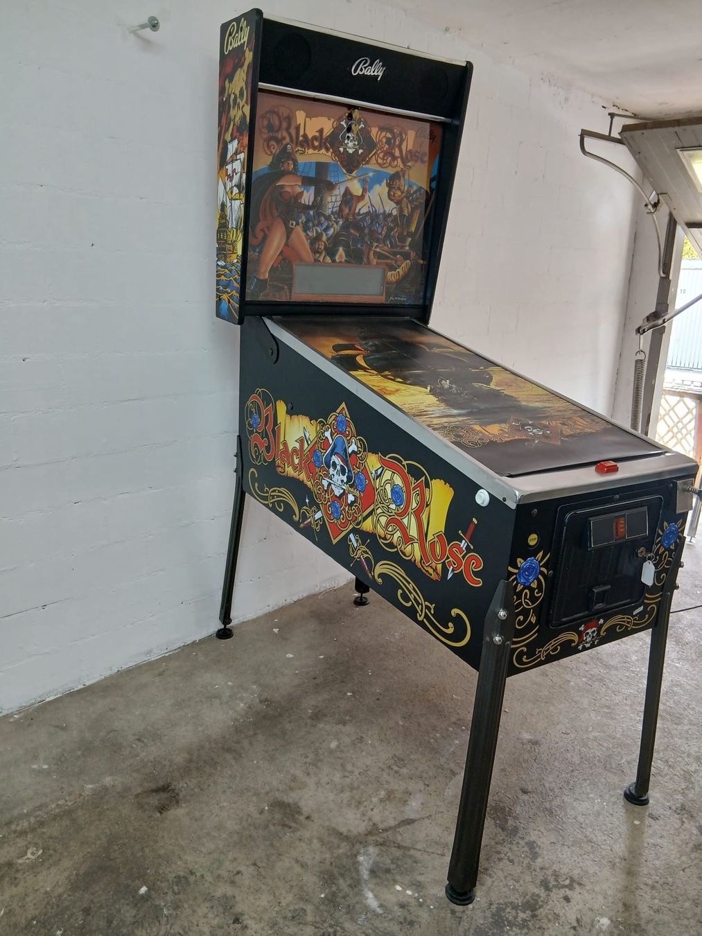 Flipper: flipperkasten flipper bally black Rose  – Usato da Leibstadt venduto da Retrowelt 8