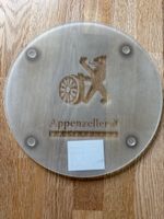 Appenzeller Glas Servierplatte rund für Käse