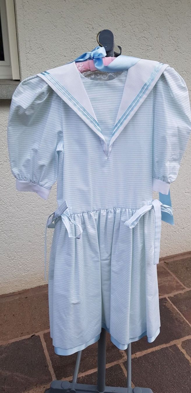 Vestiti & Gonne: Kinderkleid Matrosenkleid hellblau 1980er – Usato da Mörschwil venduto da lindaswunderkiste 4