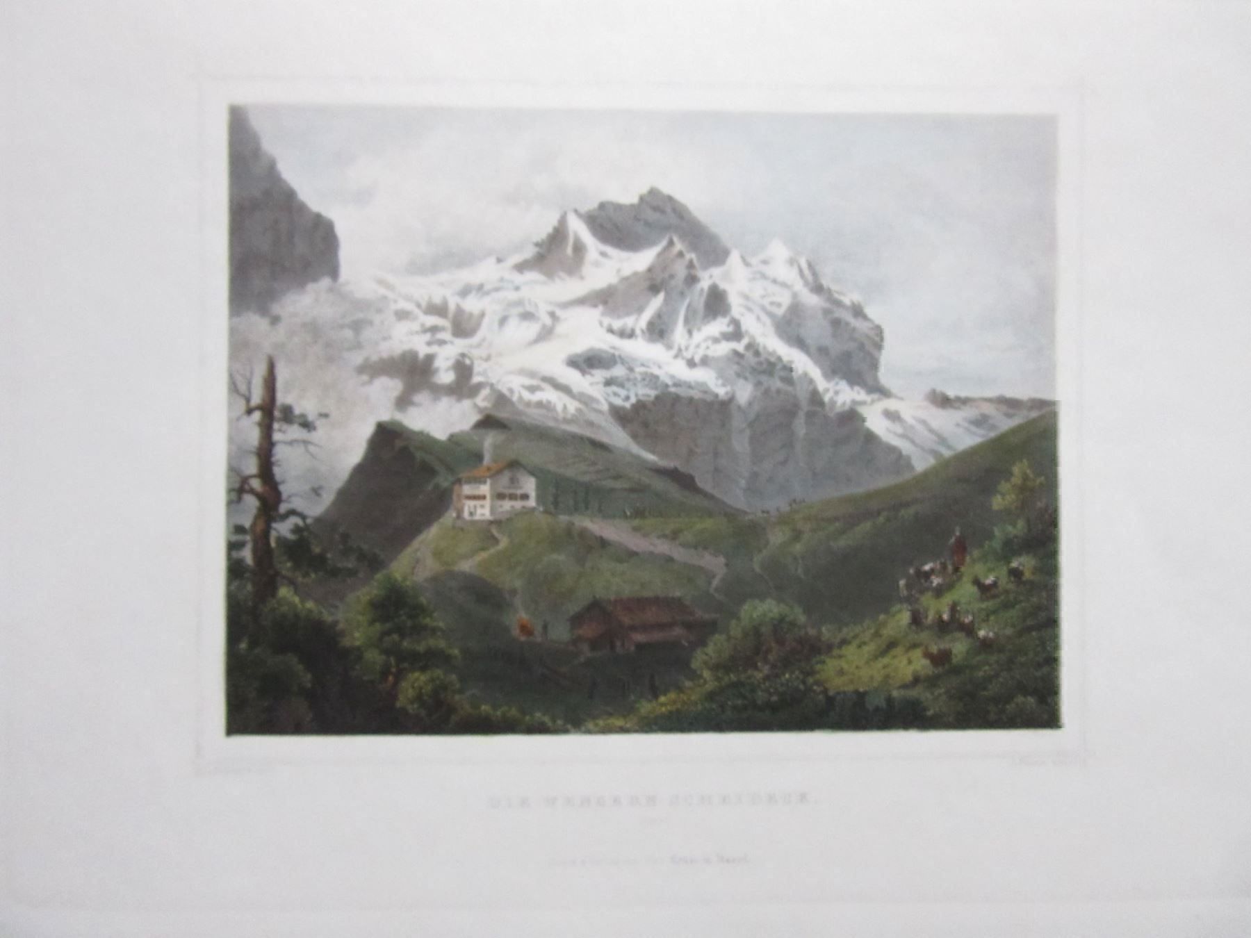 Gravures: DIE WENGERN SCHEIDECK STAHLSTICH KOLORIERT – D'occasion à Gersau par grafik-kunst 1