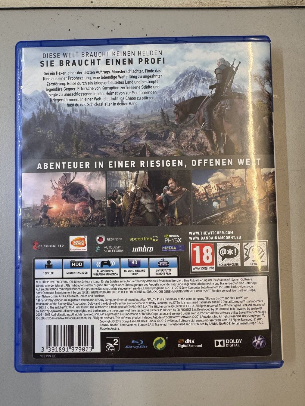 Sony Jeux: PS4 Spiel The Witcher Wild Hunt – D'occasion à Roggliswil par wipix 1