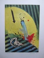 Sollberger Farbradierung signiert numm.13/175 Grösse 70x50cm