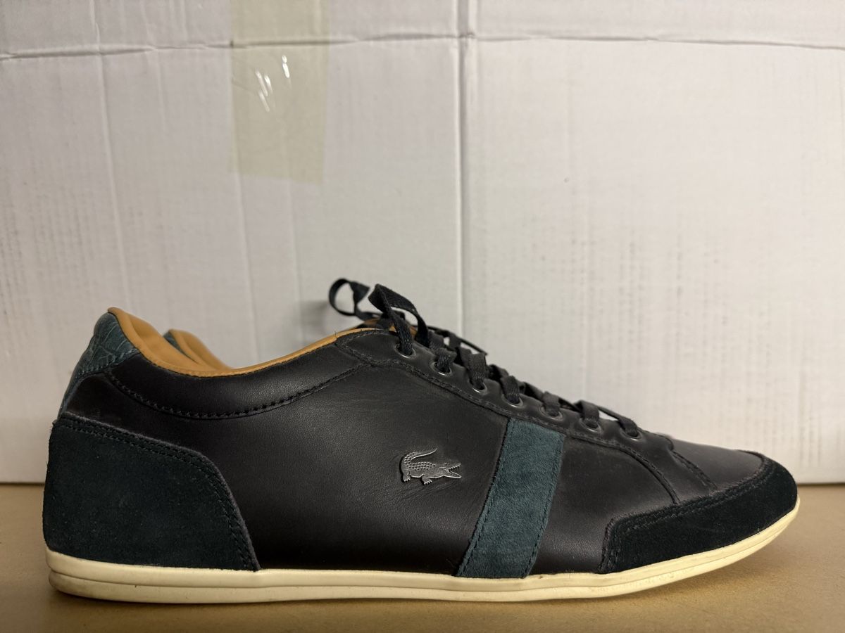 Lacoste Scarpe da uomo: Lacoste Herren Sneaker, Schwarz, Grösse 46 – Usato da Niederbuchsiten venduto da Fer55