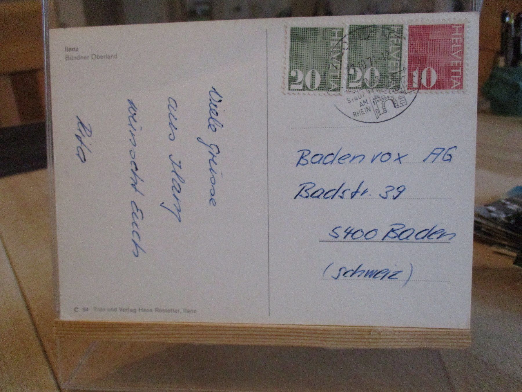 Cartoline postali: Ilanz Kirche 1971 Postkarte  2 – Usato da Felsberg venduto da sanwill 1