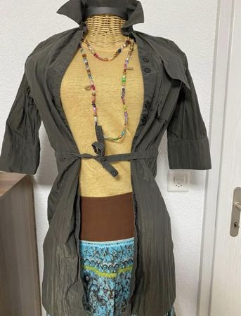 Trenchcoat Look Gr S aus 🇮🇹kette dazu 