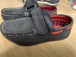 Trailer Kinderschuhe/Mocassin Gr. 26blau/rot, neuwertig