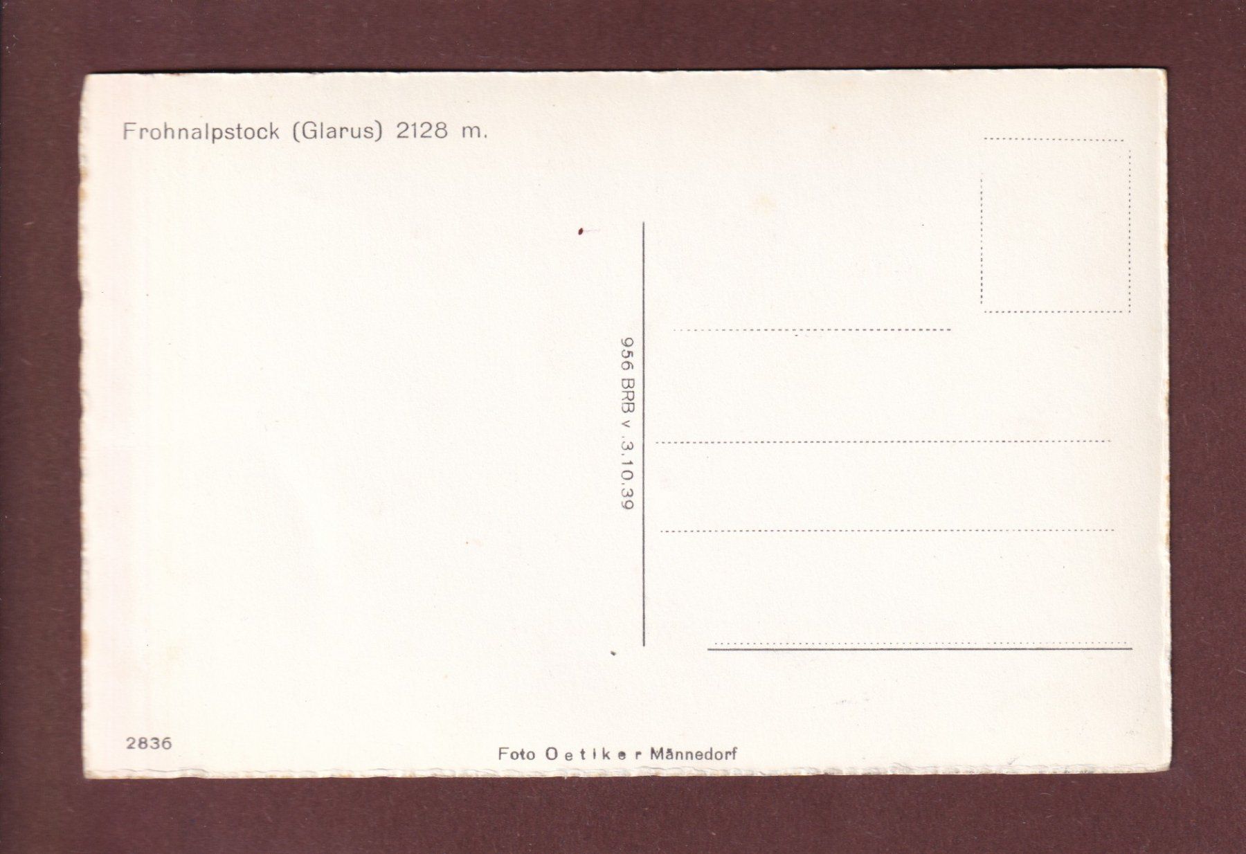 Cartoline postali: FROHNALPSTOCK – Usato da Pully venduto da nicecards-shop 1