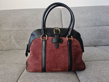 Burberry Shoulder Bag Burgundy Black ❤️🖤
