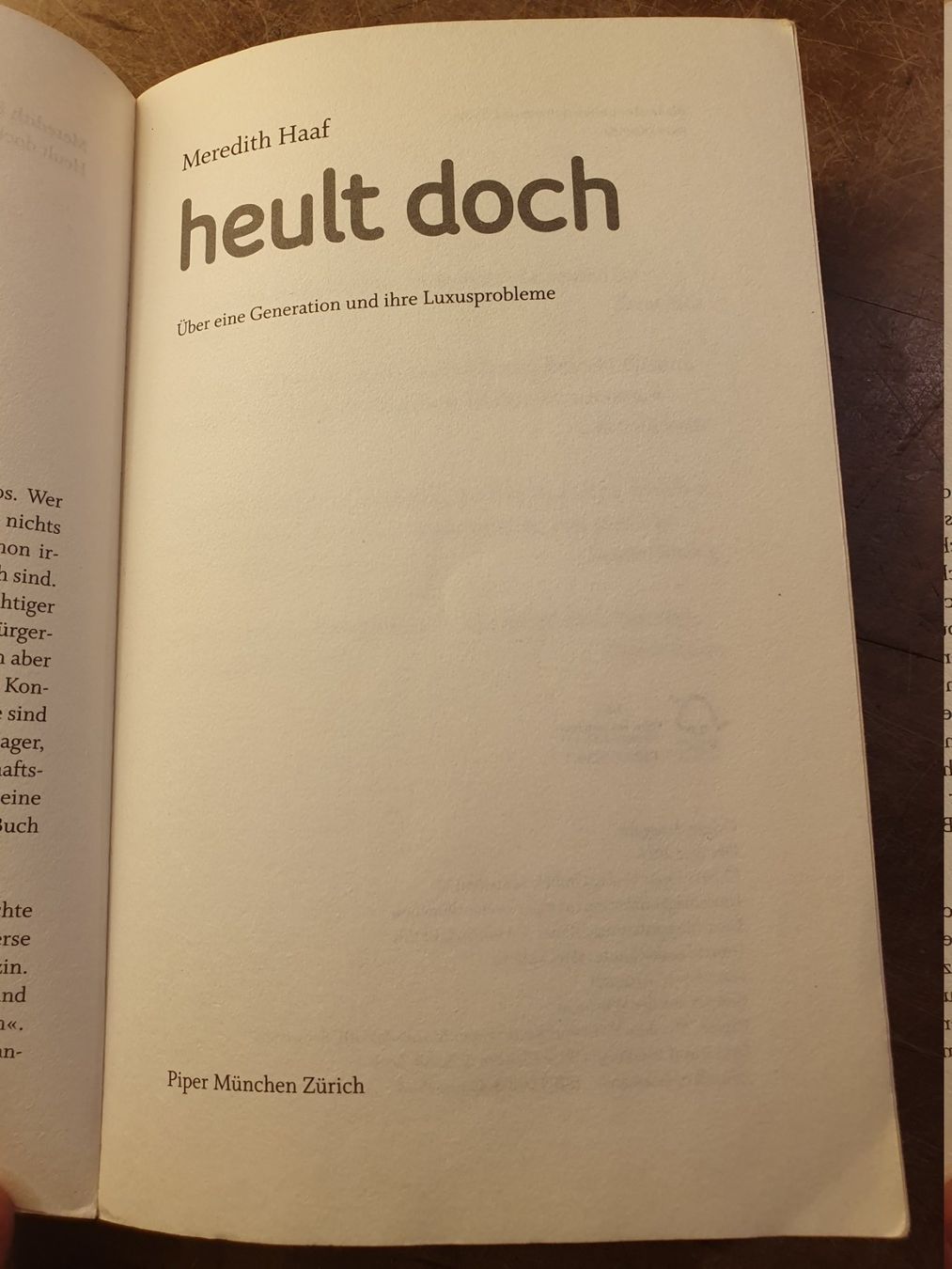 Libri: Heult doch - Meredith Haaf – Usato da Zürich venduto da loosebone 3