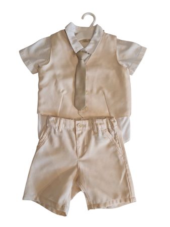 Weisser festlicher Anzug Gr. 80 -ideal auf Hochzeiten, Taufe