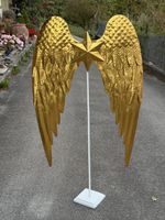 Metall Skulptur ENGELSFLÜGEL Engel Metallskulptur
