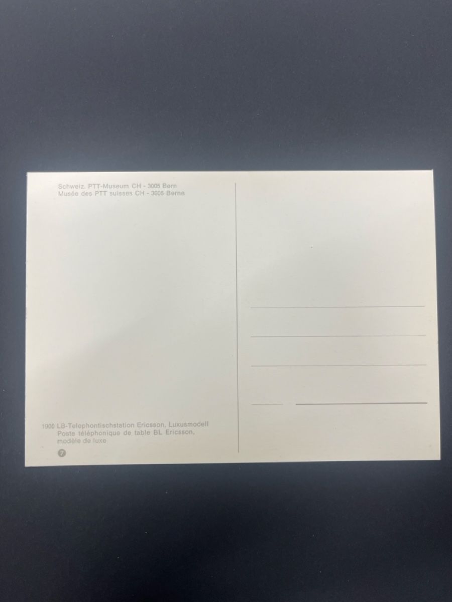 Cartes postales: Ansichtskarte Telefon Ericsson Luxusmodell 1900 – D'occasion à Muttenz par Totkel 1