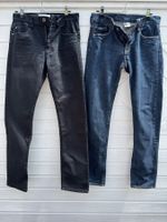 H&M Jeans - Slim Fit, Size 158 - Black and Blue Denim