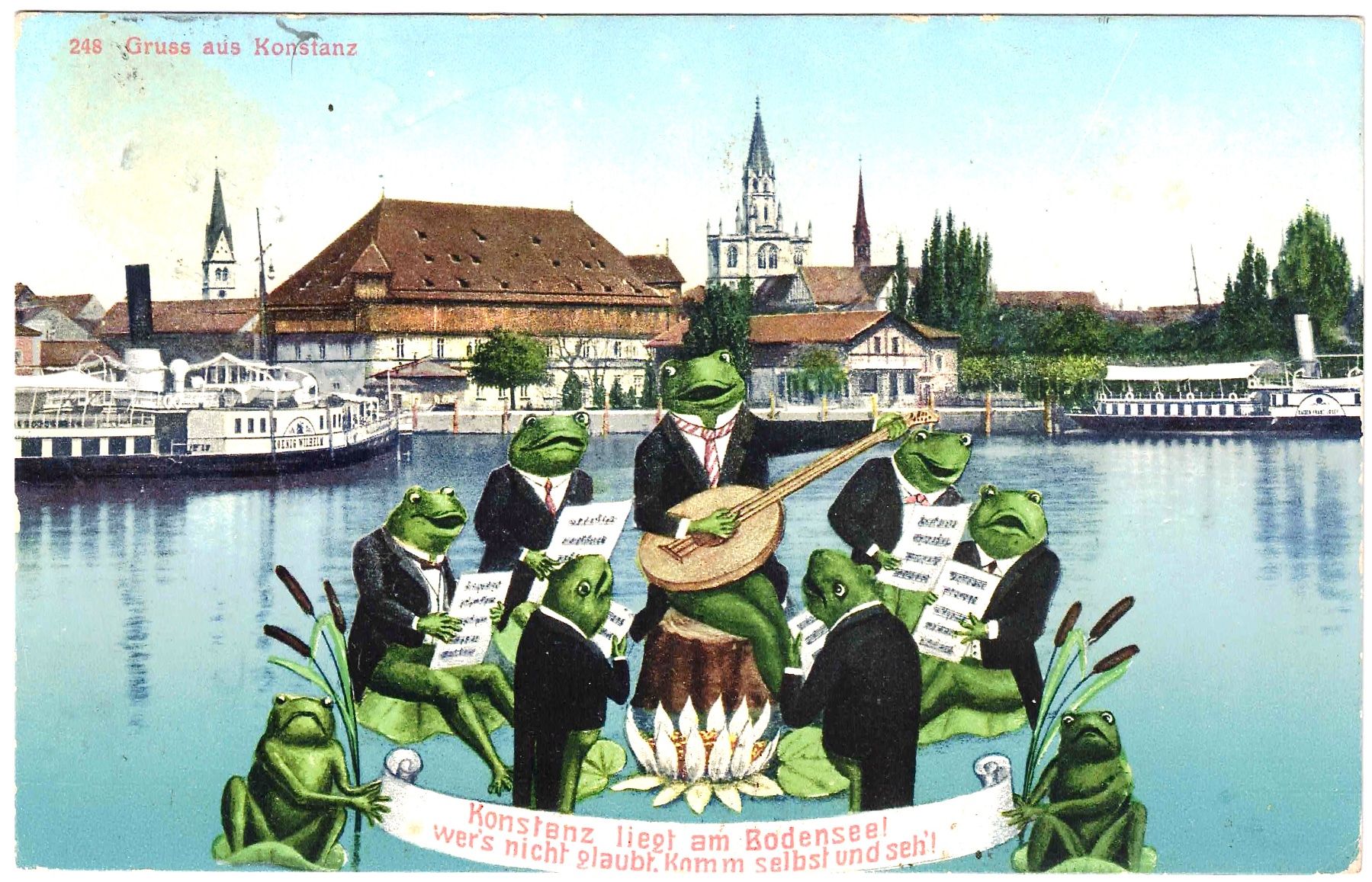 Cartes postales: Gruss aus KONSTANZ ca. 1910 (D) – D'occasion à Oberdorf BL par Hopfehuepfer