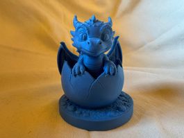 Baby dragon decoration 3D printed 10 cm