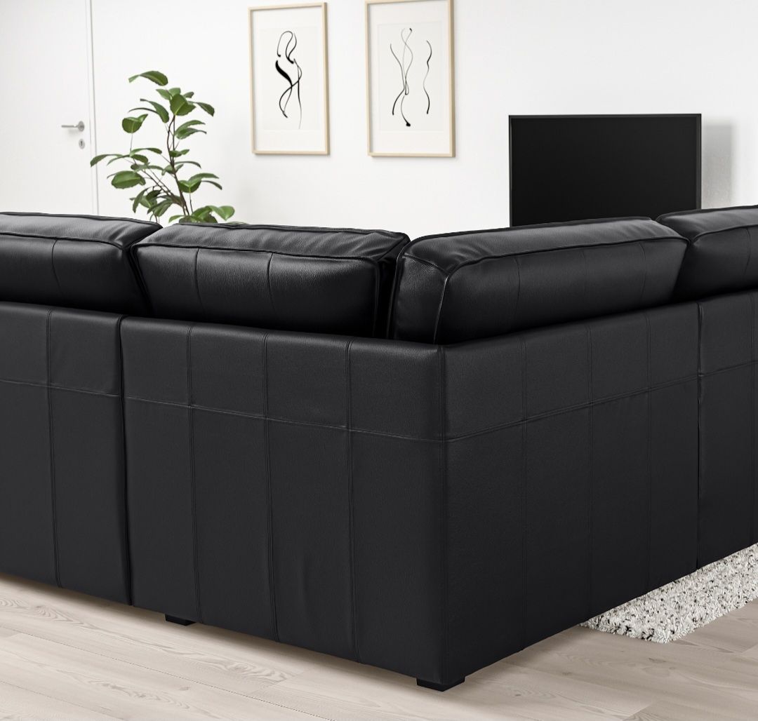 Divani: Elegante schwarze Ledercouch L-Form original Preis 2198,-CH – Usato da Neuenhof venduto da ani_2bkx 5