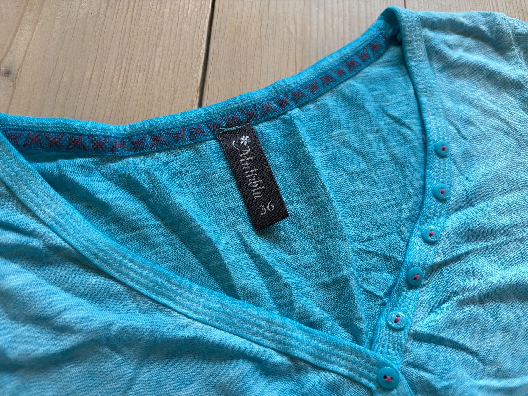 Tops: Top /Shirt Print melliert,Herzen,Multiblu,Gr.36 – D'occasion à Siblingen par Vany_McDougall 5