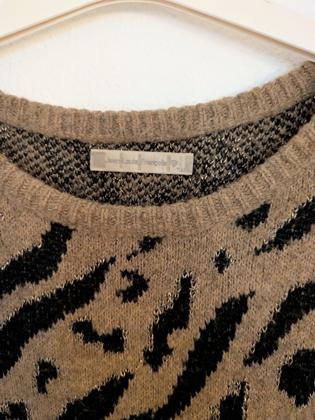 Maglioni & Felpe: Gemusterter Strickpullover mit Glitter, one size – Usato da Basel venduto da JJ.Elena 2