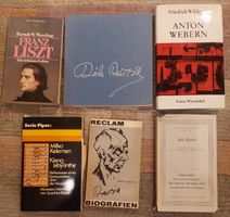 5 Bücher mit Thema Bartok,  Webern, Liszt und Kelemen