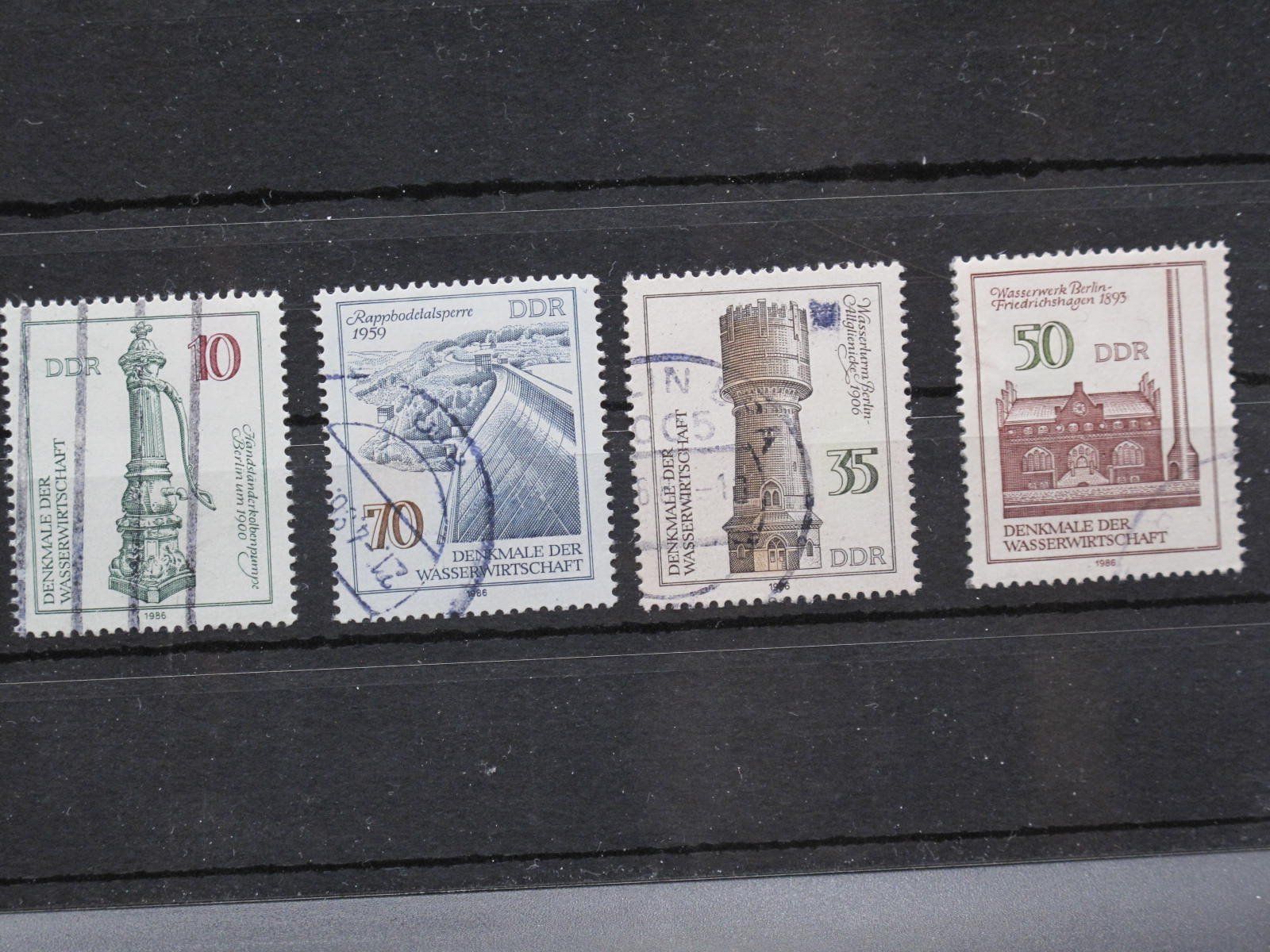 Tutti i francobolli: DDR 1986 Wasserwirtschaft gest. – Usato da Wil SG venduto da fva01