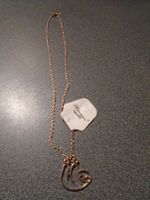 Kette goldfarbig, Anhänger Faultier