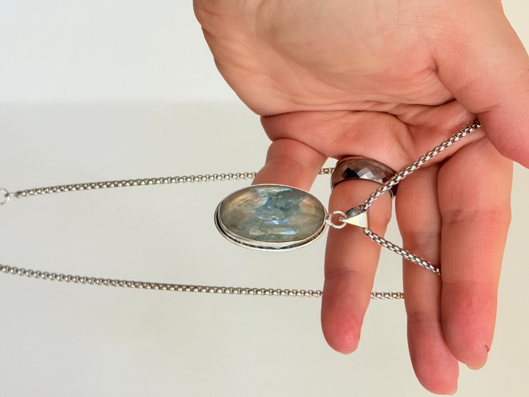 Catenine: Collier Labradorite - Élégance Intemporelle – Nuovo e nell'imballaggio originale da Genève venduto da AWWA 8