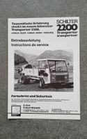 Schilter 2200 Transporter Betriebsanleitung
