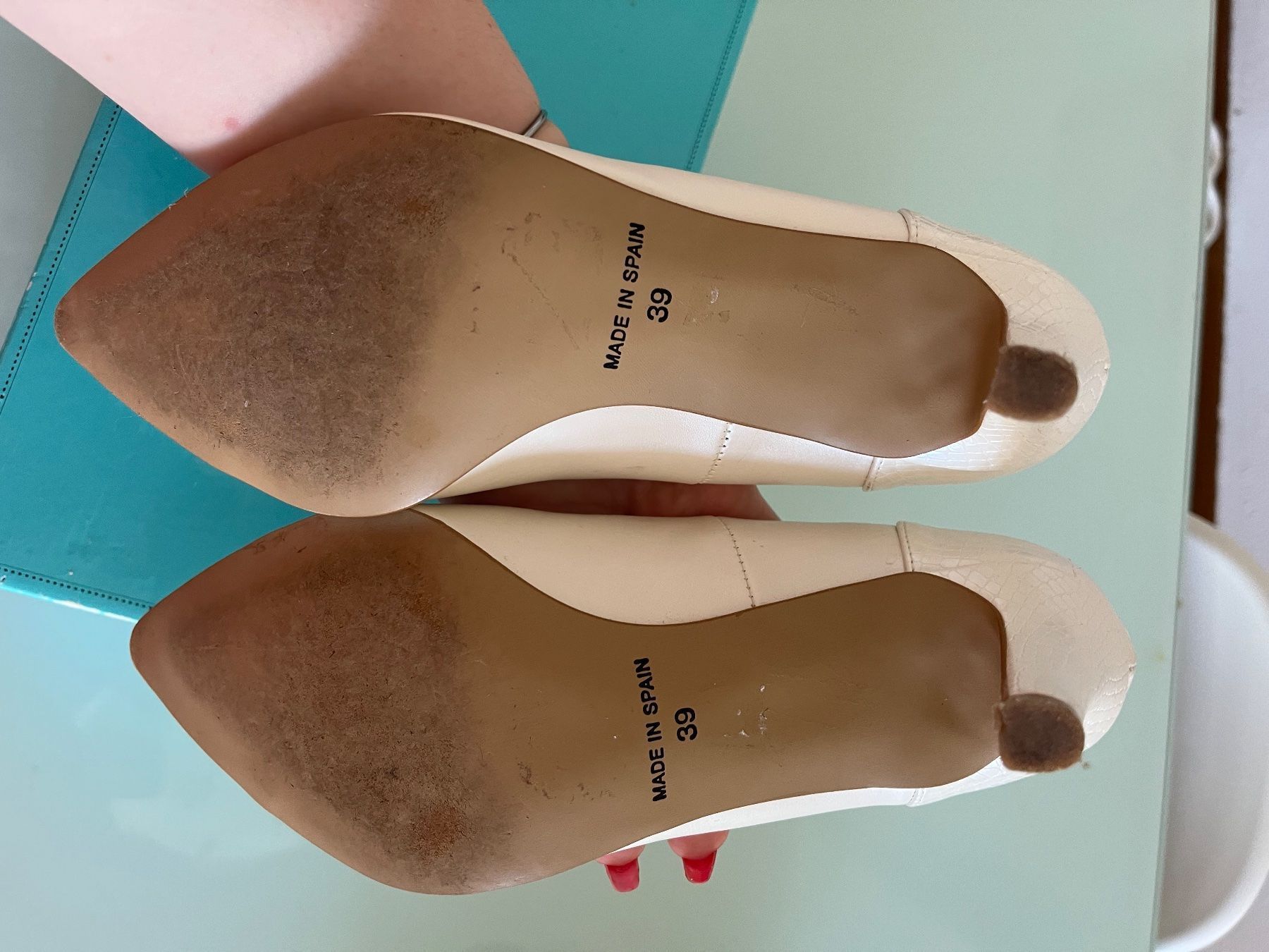 Damenschuhe: Scarpe eleganti color perla in cuoio – Gebraucht aus Breganzona von sma_bp8f 3