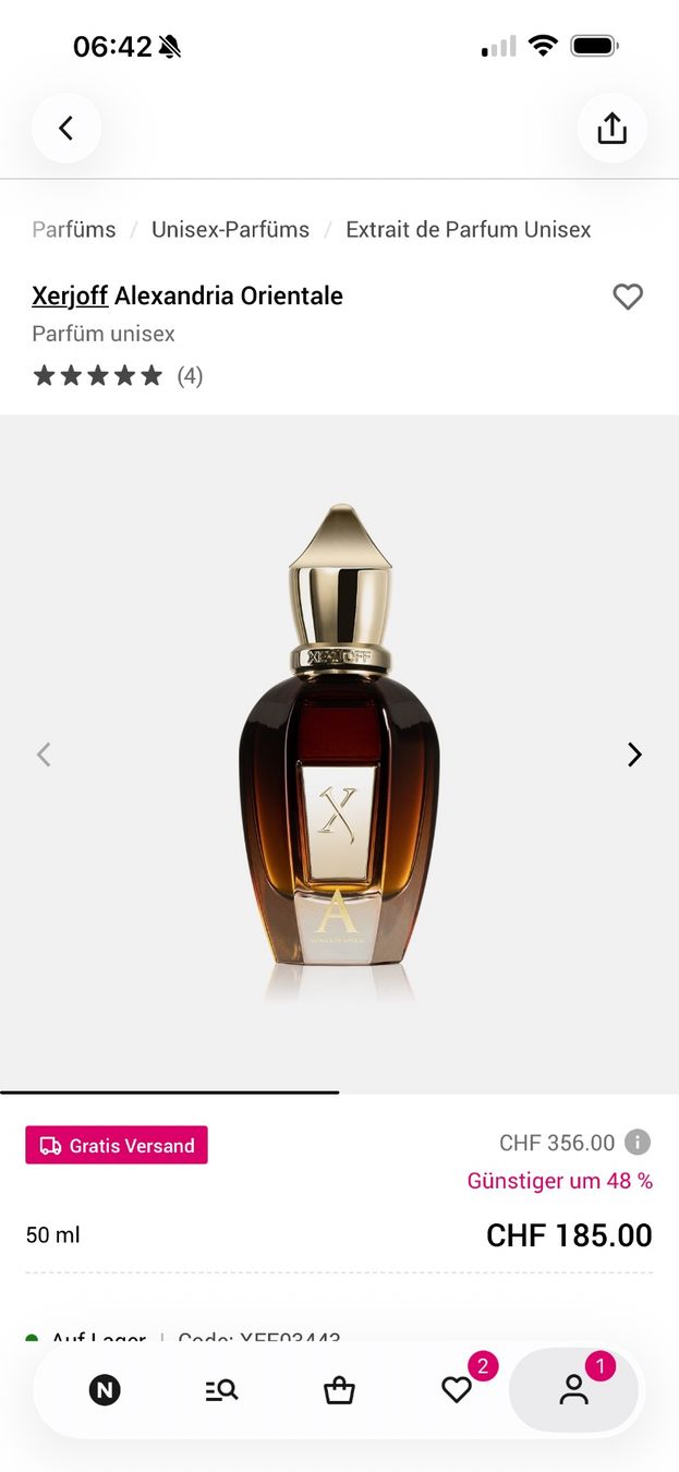 Xerjoff Profumi & Eau de Toilette: Parfüm Xerfjoff Alexandria orientale – Usato da Zumikon venduto da ZH96075 1