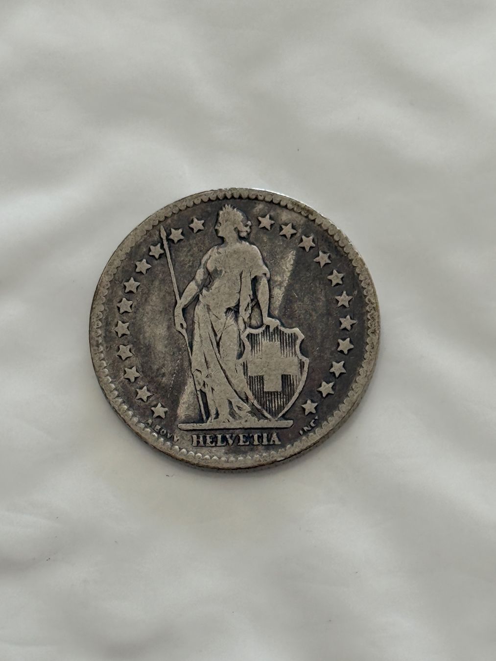 Tutti le monete: 2 Franken 1874  sehr Rar – Usato da Wallisellen venduto da SWISS_SILVER1 1