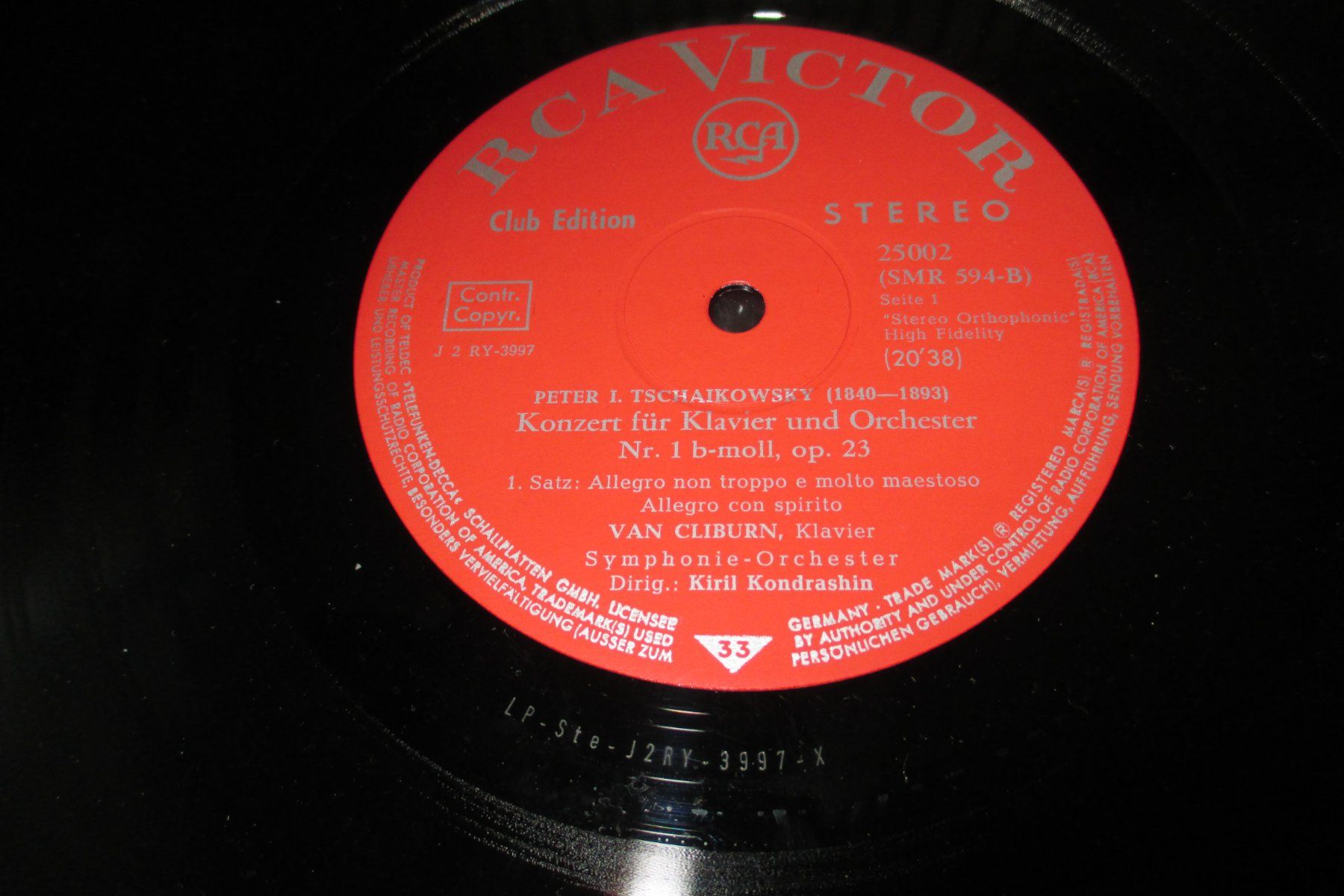 Schallplatten: Schellak Schallplatte, Peter I.Tschaikoswsky – Gebraucht aus Zürich von burgi9 4