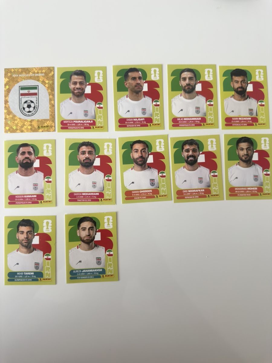 Panini Carte collezionabili: PANINI WM 2026 verschiedene Bilder IRAN – Nuovo (secondo la descrizione) da Meggen venduto da Carina5555