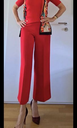 3/4 Zara Hose rot Grösse XS 