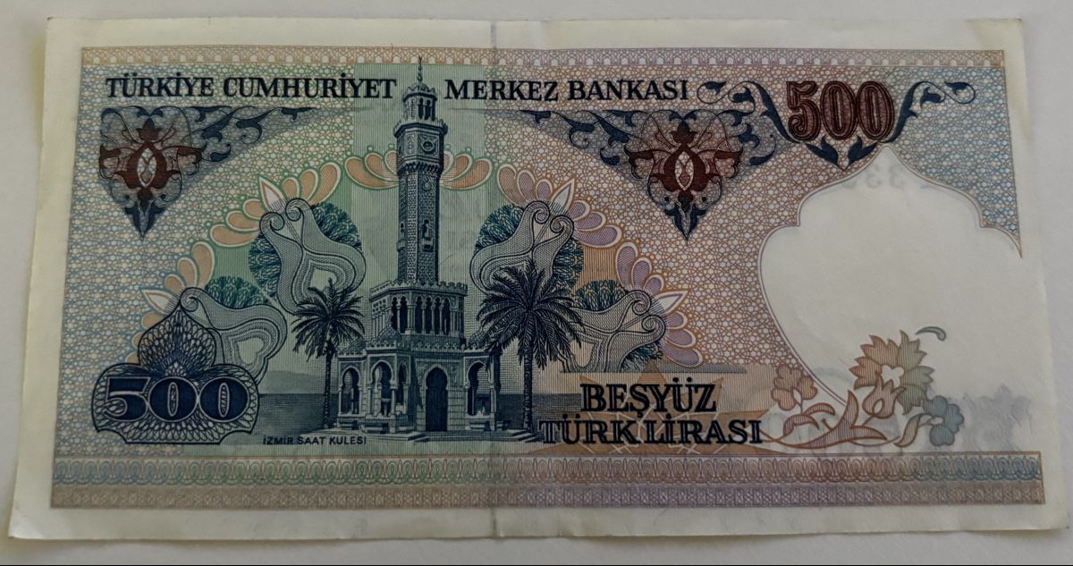 Banconote: Türkei 500 Lirasi – Usato da Algetshausen venduto da Carrhard 1